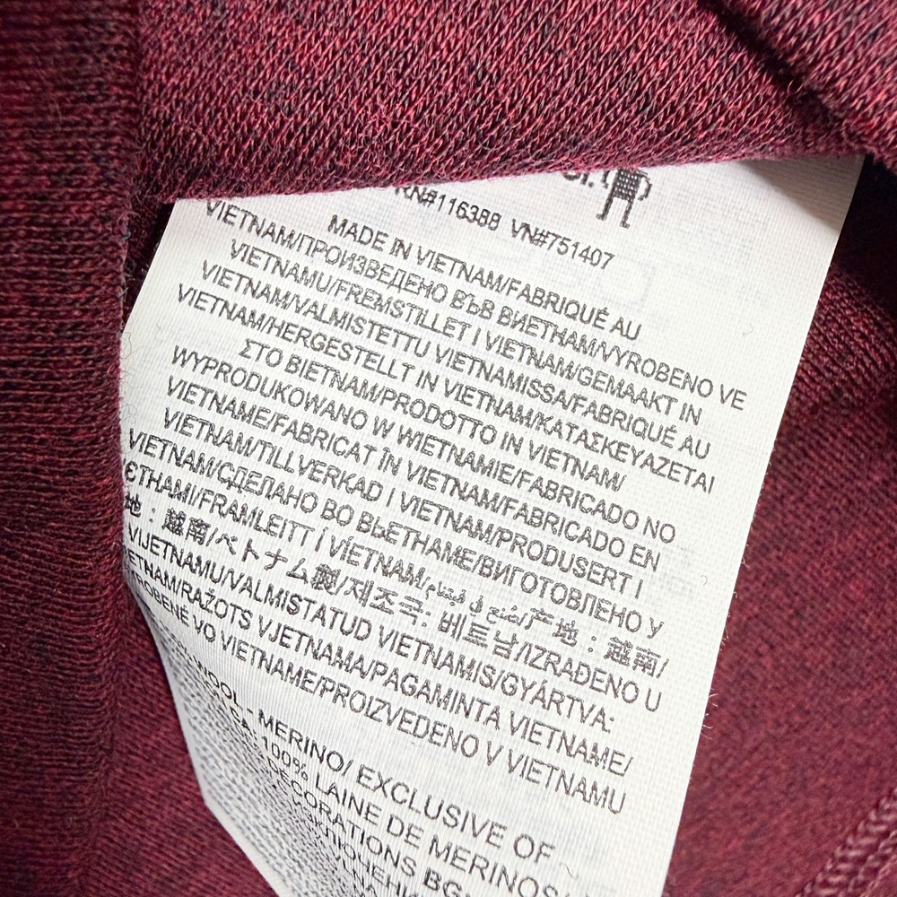 Smartwool Classic Thermal Merino Wool Baselayer Top Size S Womens Dark Red NEW - Picture 7 of 9